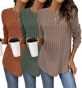 Bliwov Womens Long Sleeve Tunic Top - Soft Fall Pullover Tunics