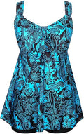 DANIFY Plus Size Tankini Swimdress - Tummy Control Two