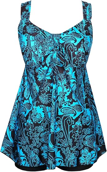DANIFY Plus Size Swimsuit for Women with Tummy Control Design