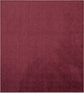 Ambiant Pet Friendly Solid Color Cranberry Rug 3ft Square - Soft