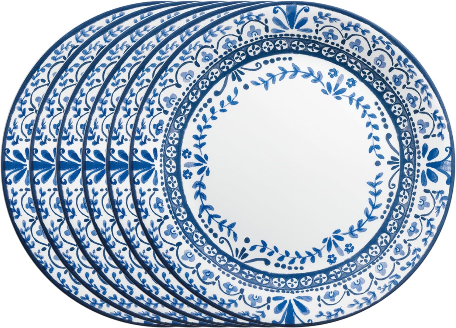 Corelle Vitrelle 6 Piece Dinner Plates Set for Every Meal