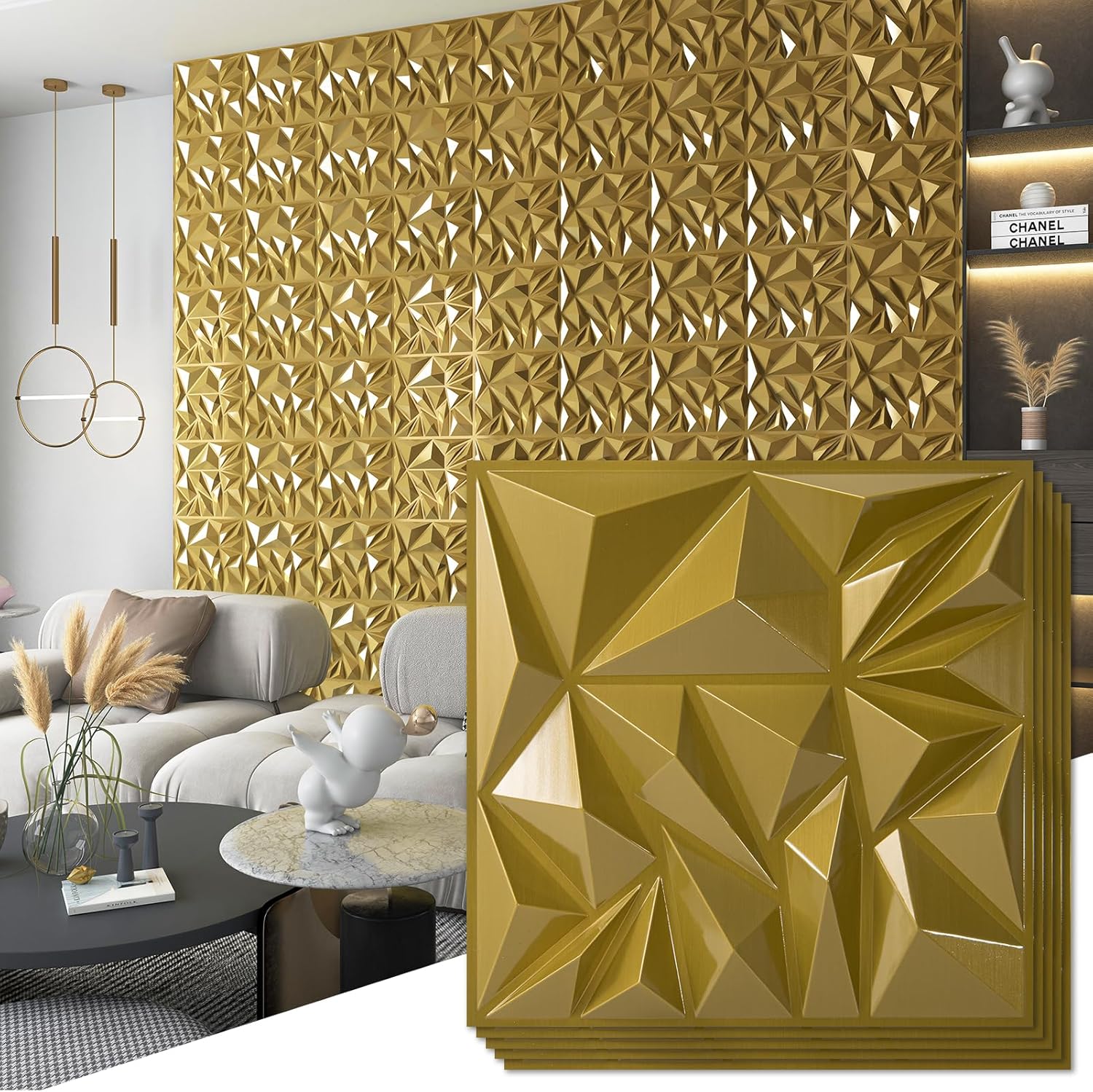Art3d 33-Pack 3D Wall Panels for Stunning Interior Decor
