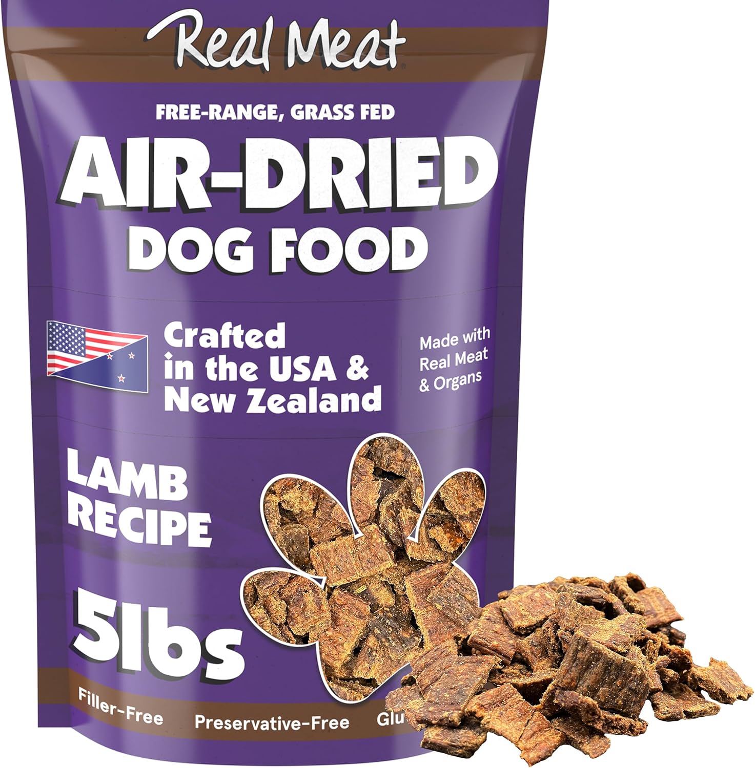Real Meat Air-Dried Lamb Dog Food for Happy, Healthy Pups
