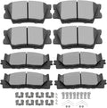 SCITOO Ceramic Front Rear Disc Brake Pad Set for Lexus and Toyota