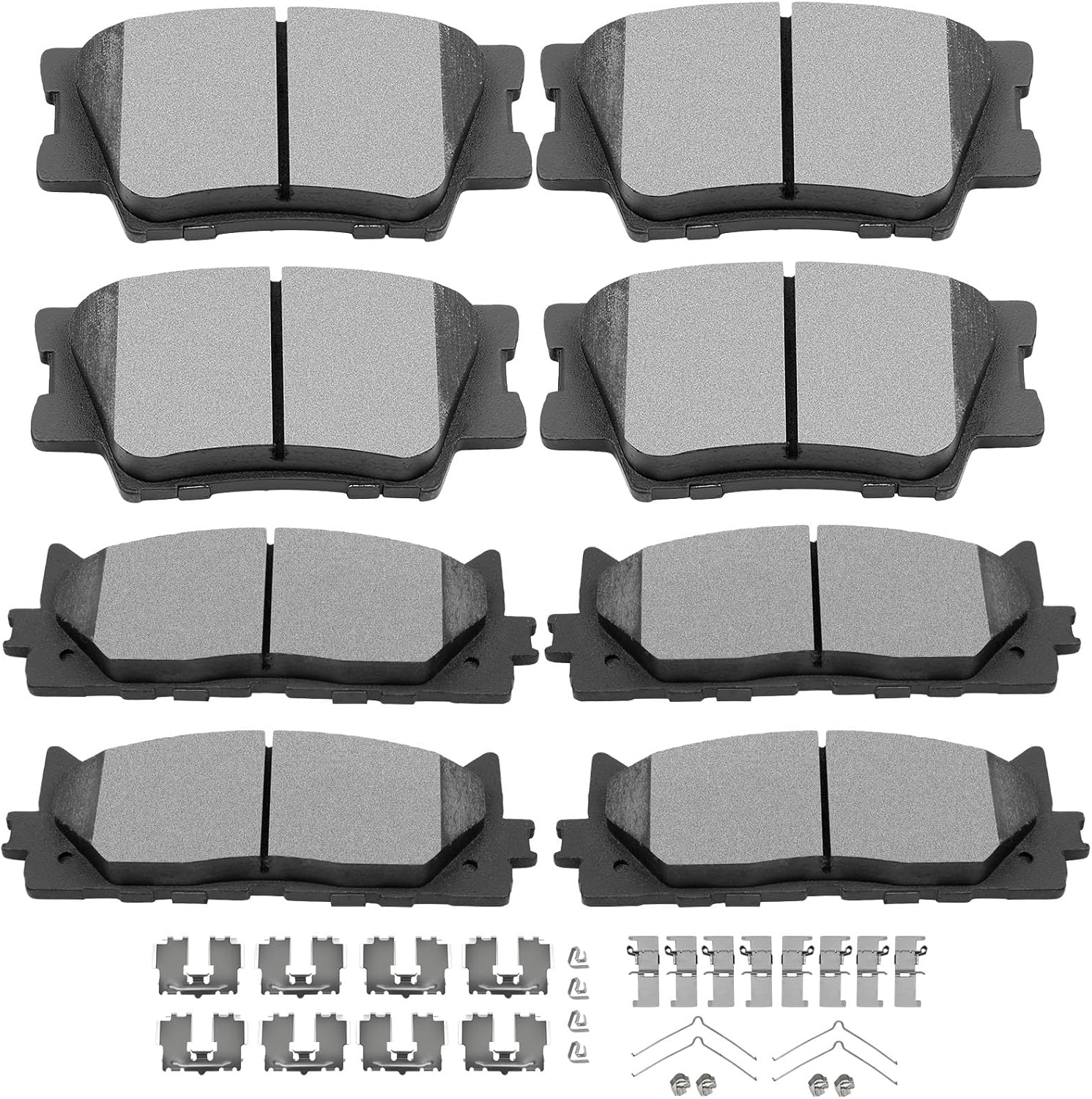 SCITOO Ceramic Front Rear Disc Brake Pad Set for Lexus and Toyota