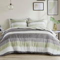 Madison Park Jaxon Cal King Comforter Set - Modern Casual Stripes