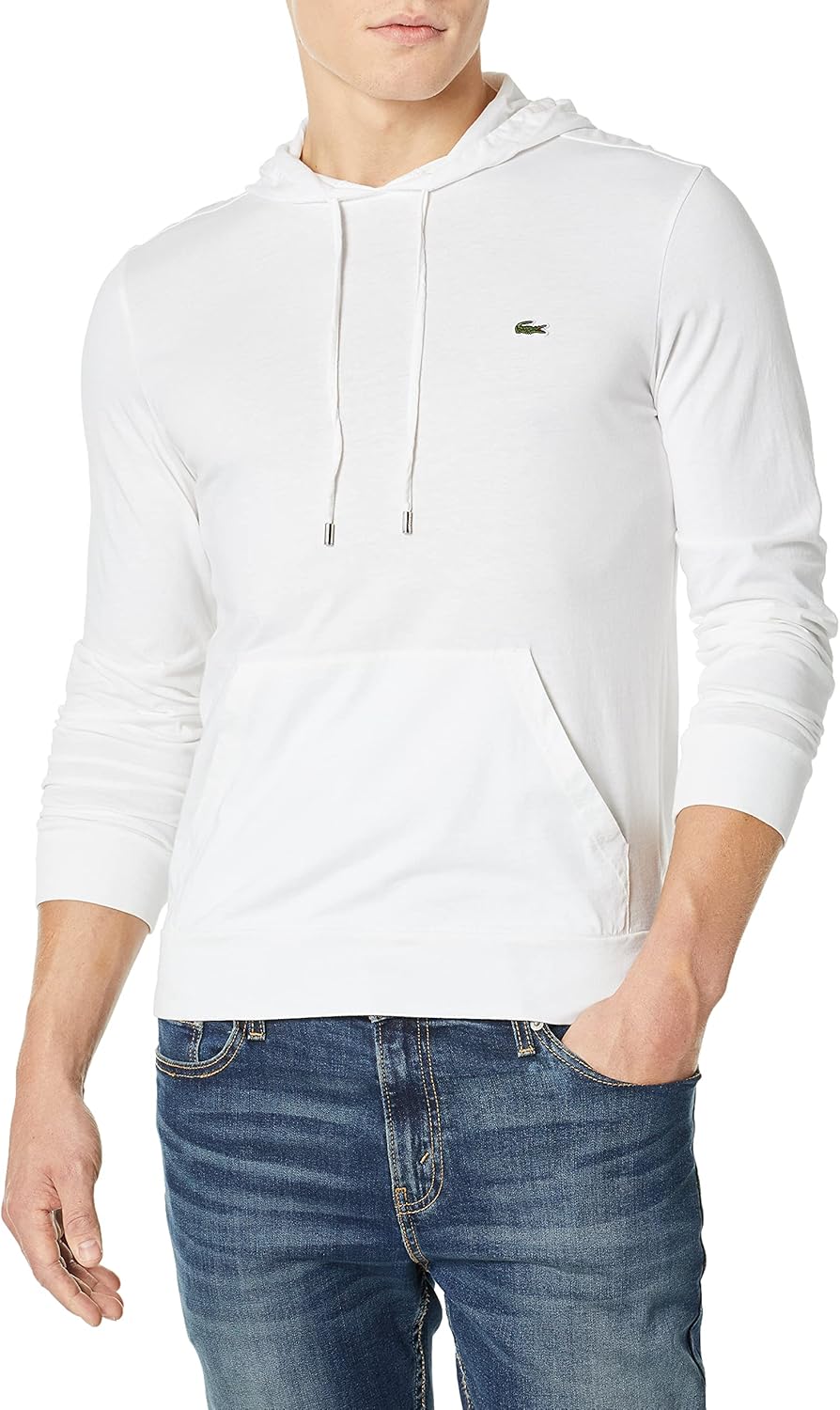 Lacoste Central Pocket Hoodie Tee - TH9349: Ultimate Comfort