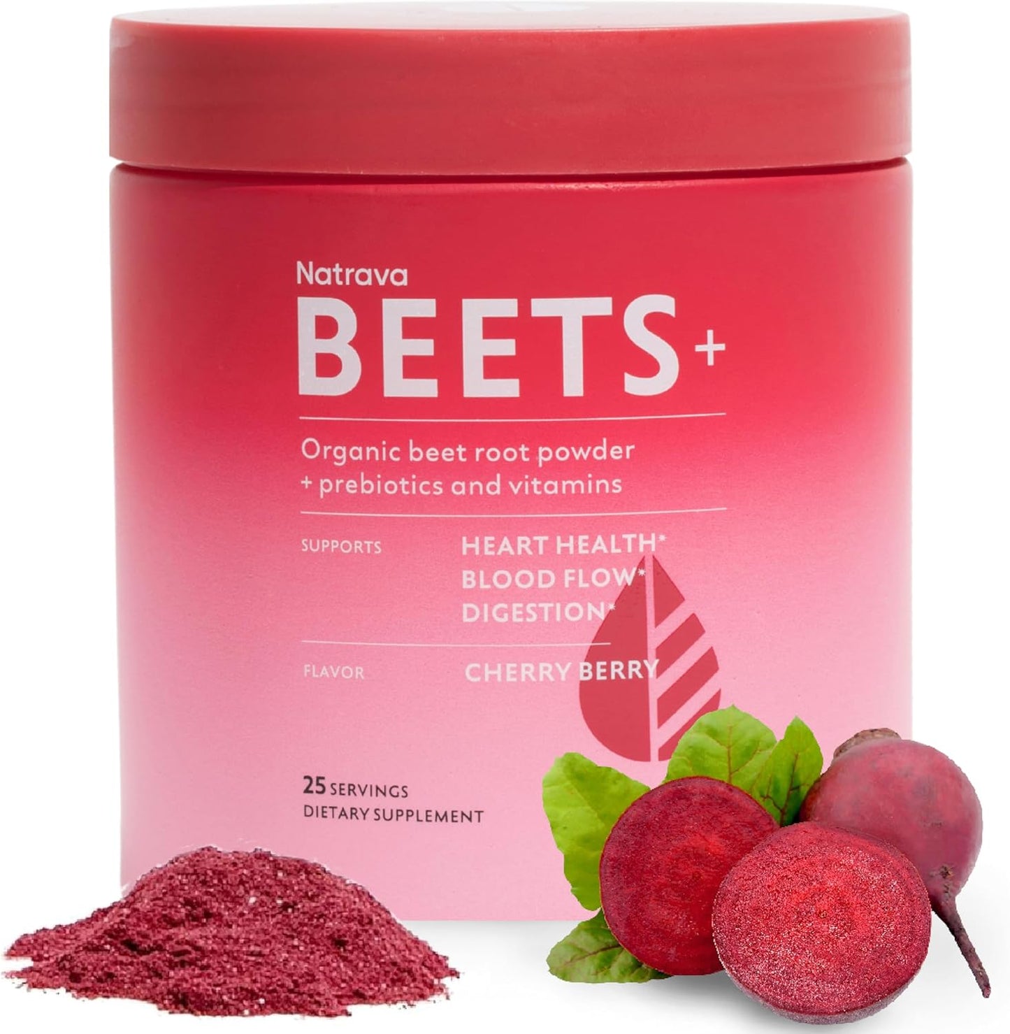 Beets+ Organic Beet Root Powder Blend for Heart Health & Energy