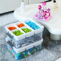 Citylife 17 QT Plastic Storage Box with Removable Tray - Craft
