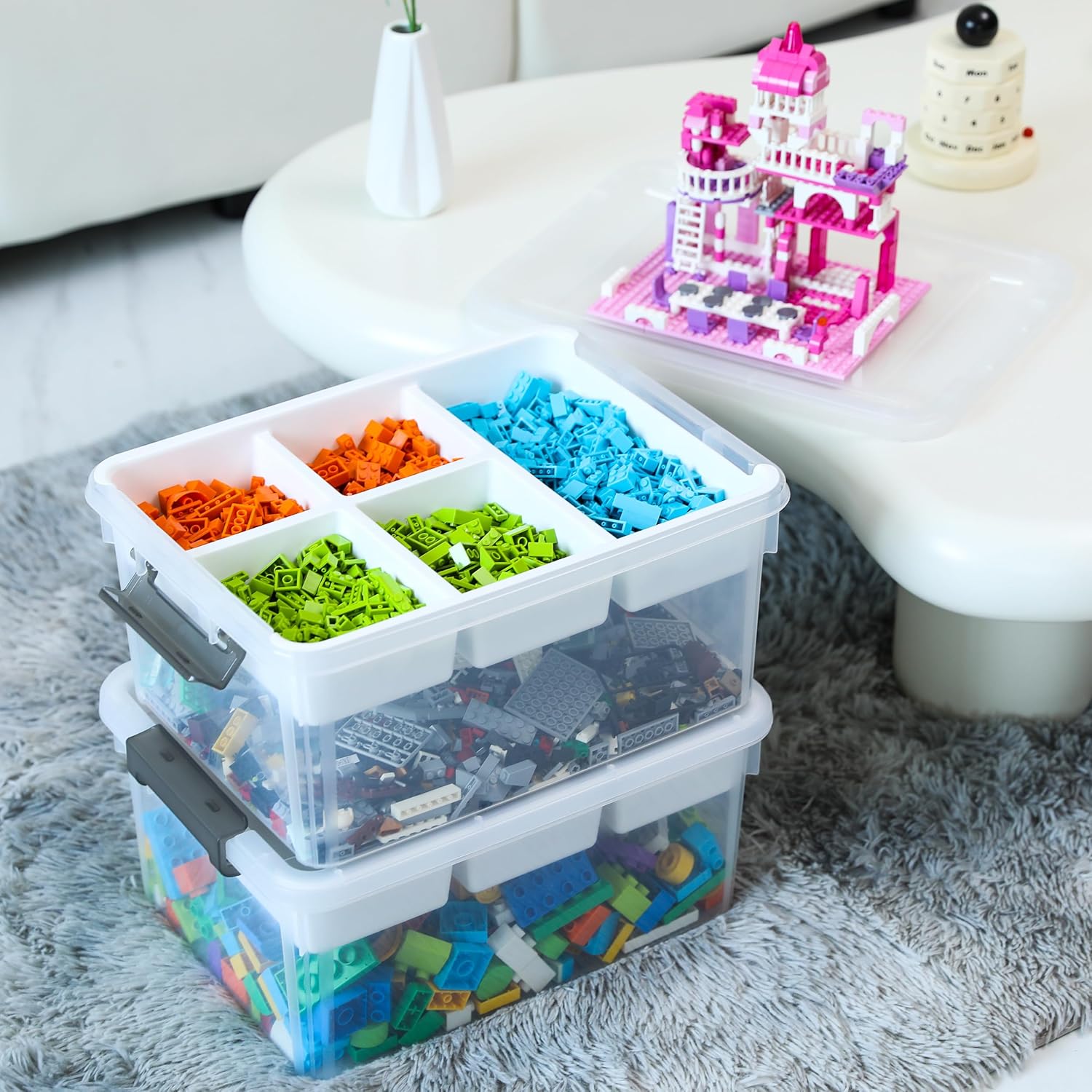 Citylife 17 QT Plastic Storage Box for Craft Organizing Needs