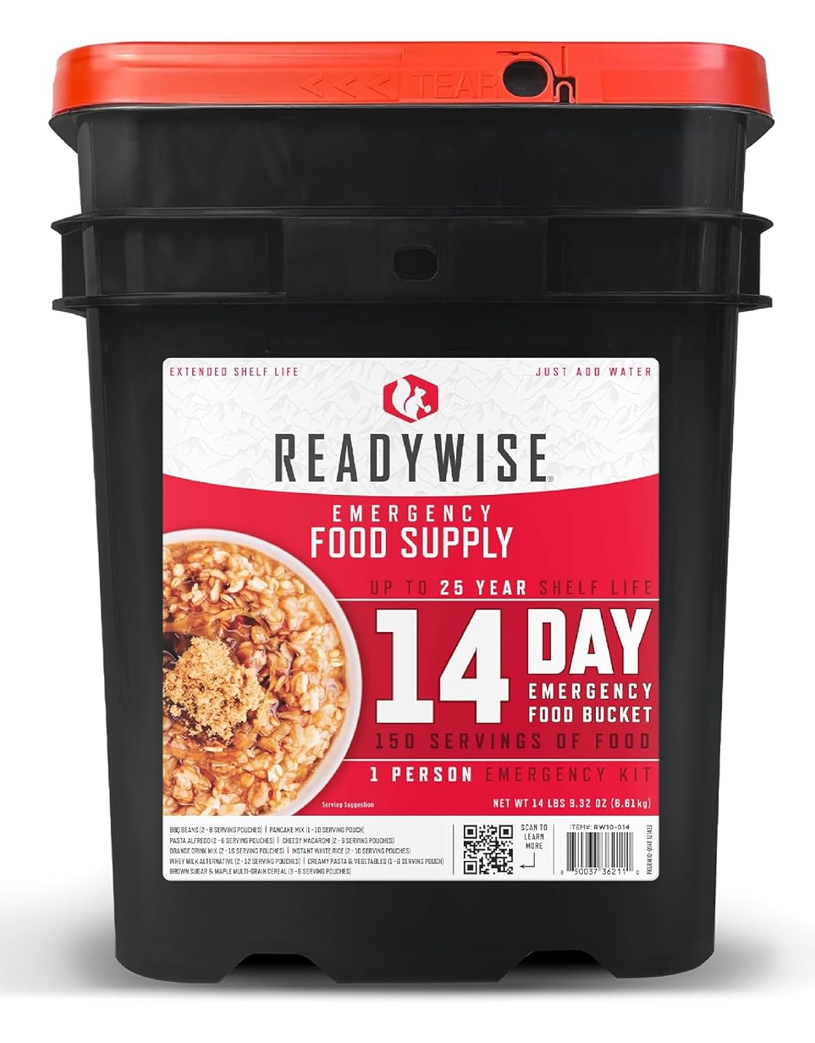 ReadyWise Emergency Food Supply - 14 Day Survival Kit Bucket