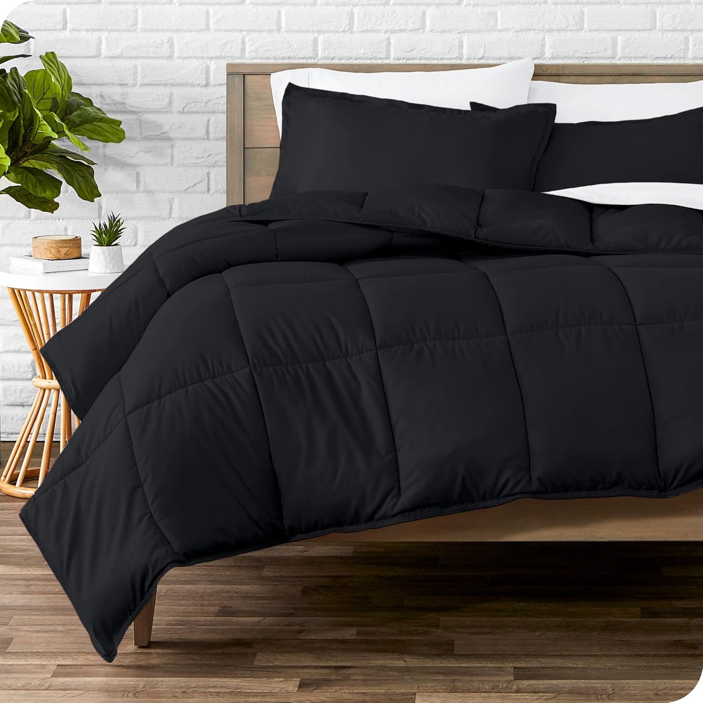 Bare Home Oversized Queen Comforter Set - Ultra-Soft Warmth