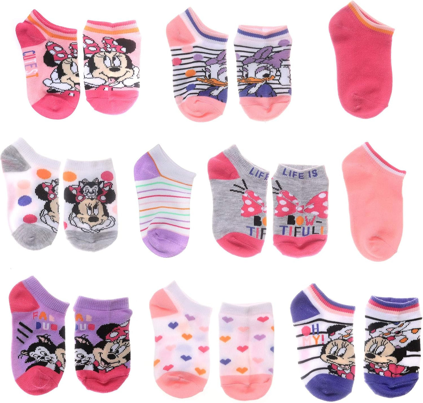 Minnie Mouse No Show Socks for Women