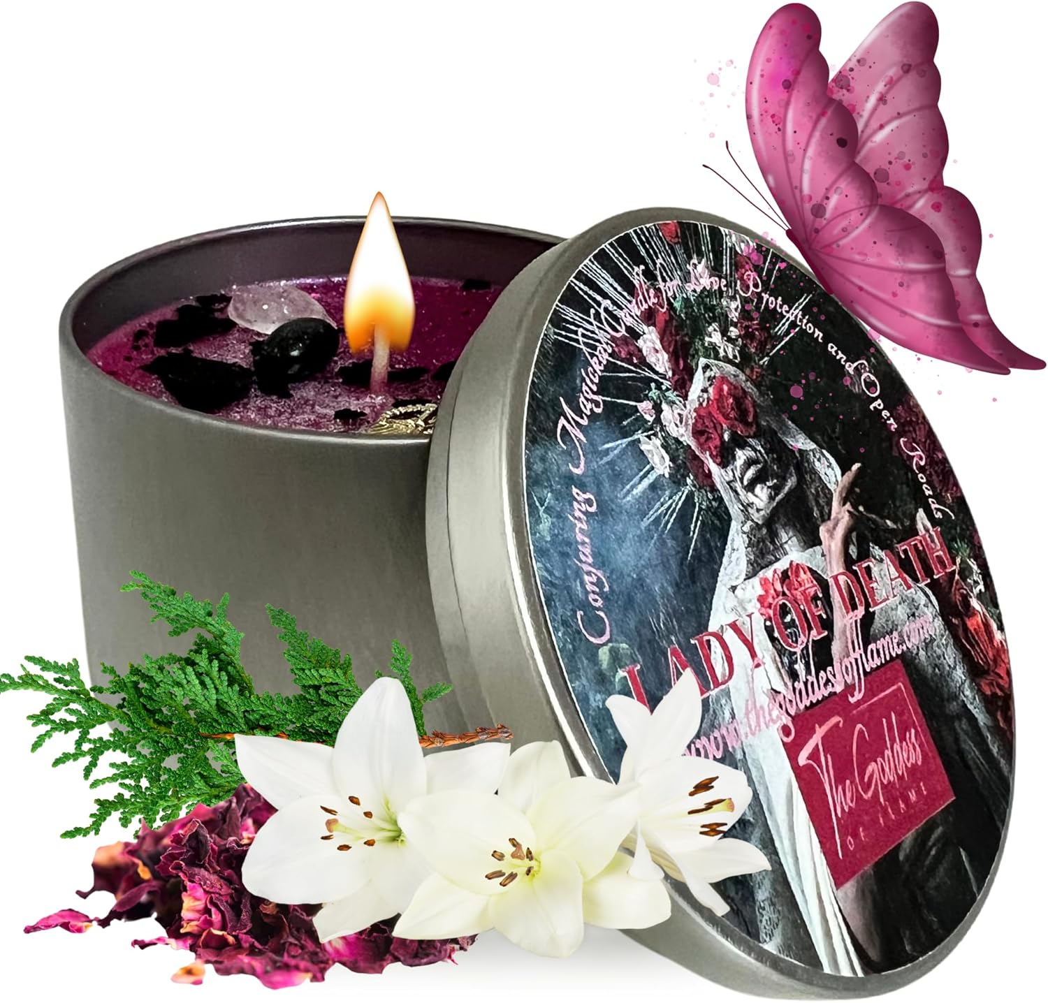 Lady of Death Santa Muerte Candle for Love and Protection