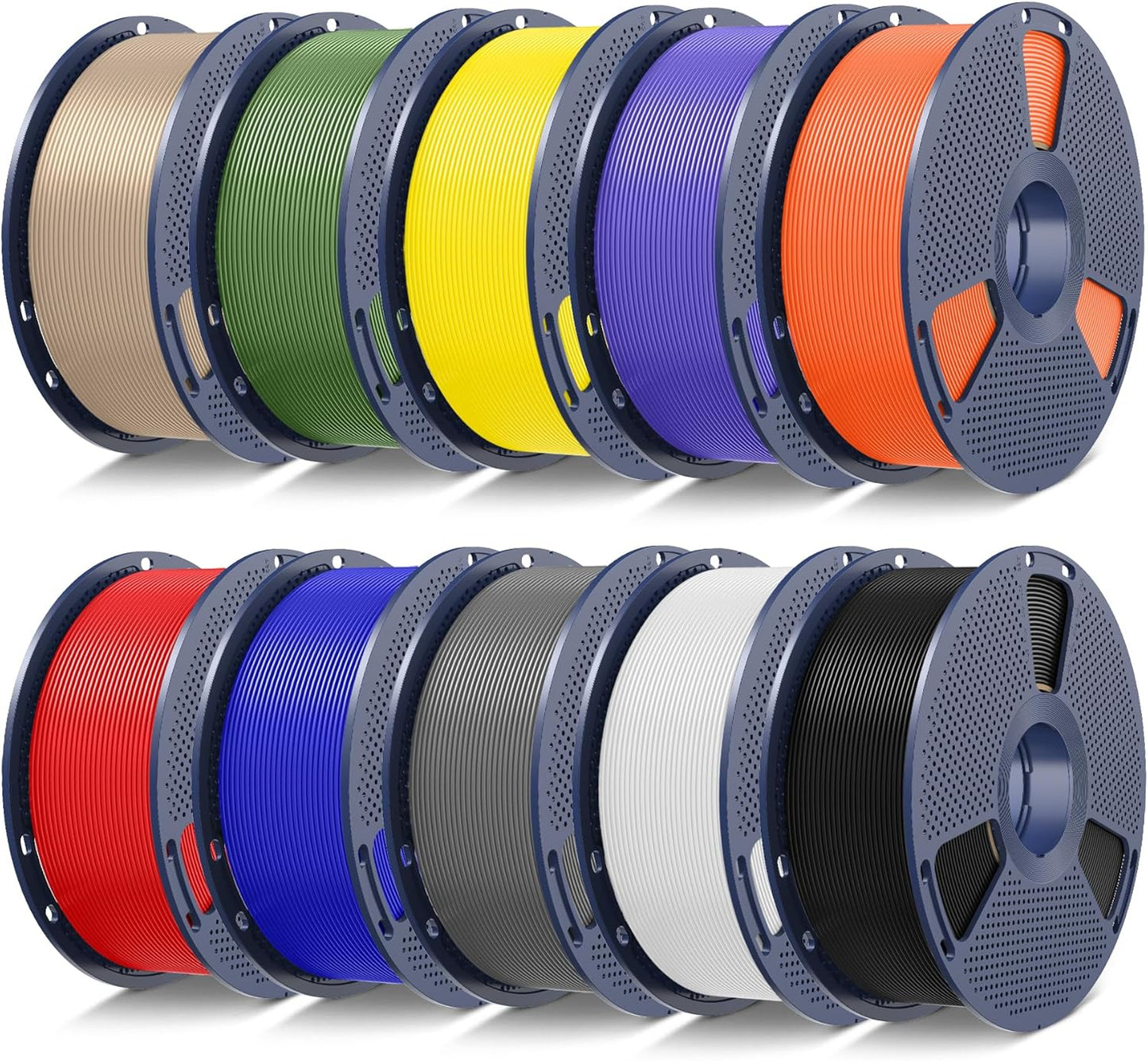 SUNLU PLA+ 2.0 3D Printer Filament Bundle for Quality Prints