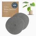 Diorai Stone Plant Pot Saucer 2 Large Diatomite Trays - Fast Dry