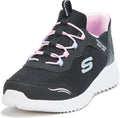 Skechers Girls Bounder-Simple Cute Slip-On Sneakers - Easy On/Off