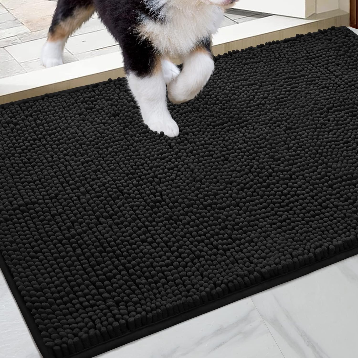 Highly Absorbent Chenille Doormat for Indoor Entrance Use