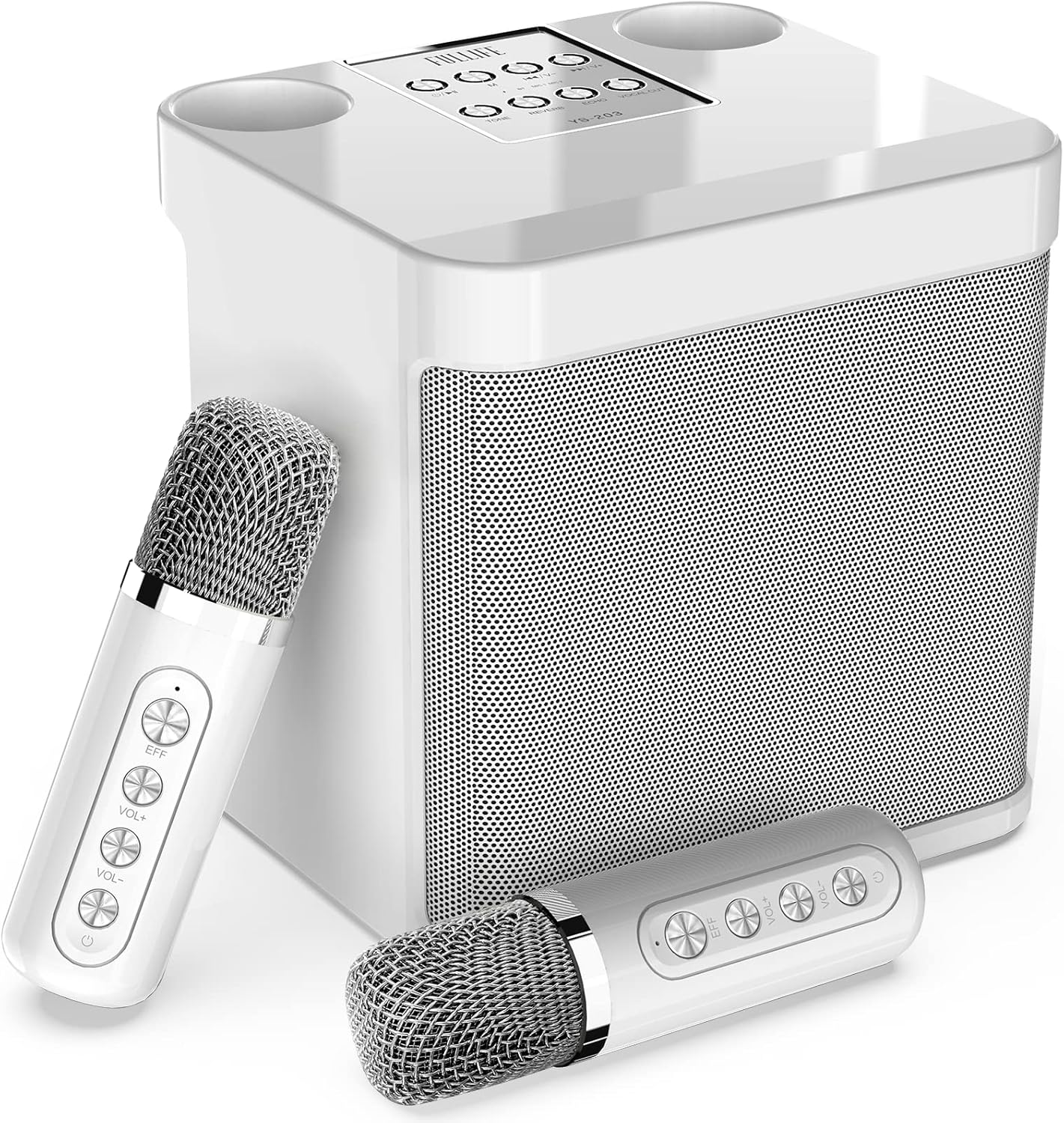 Portable Bluetooth Karaoke Speaker Set with 2 Mics