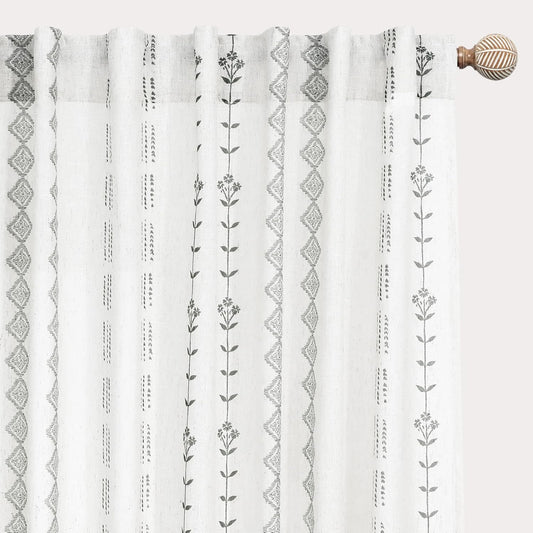 Elegant White Sheer Curtains 84 Inches Long for Any Room