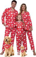 Family Christmas Pajamas for Men - Long Sleeve Button Down PJs