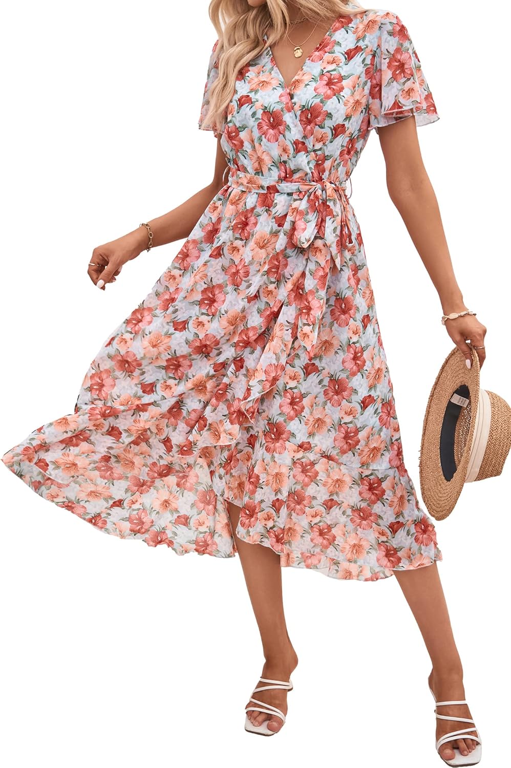 PRETTYGARDEN Women's Summer Floral Boho Maxi Dress for All Occasions
