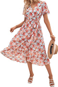 PRETTYGARDEN Women's Summer Floral Boho Maxi Dress - Flowy