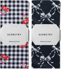GEOMETRY Kitchen Towels Cherry Bow 18in x 30in - Quick Dry 2-Pack
