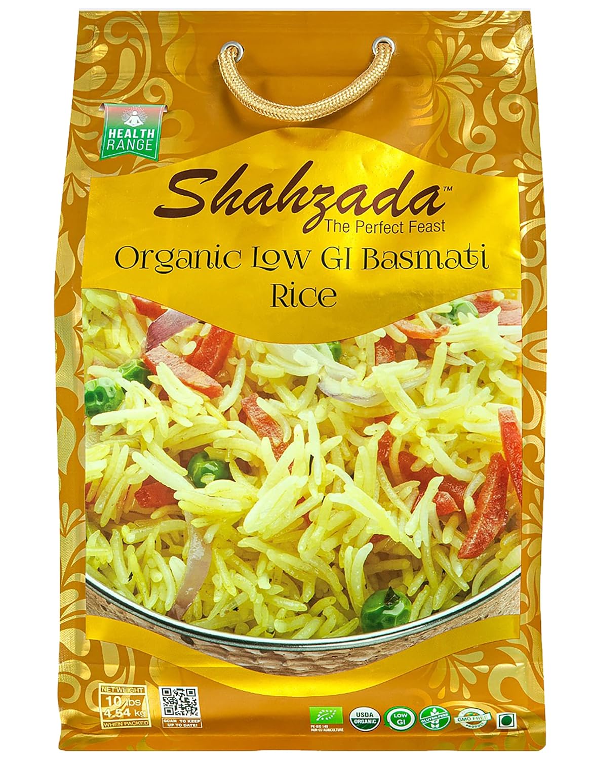 Shahzada Diabetic Friendly Low GI Basmati Rice 10 lbs Pack