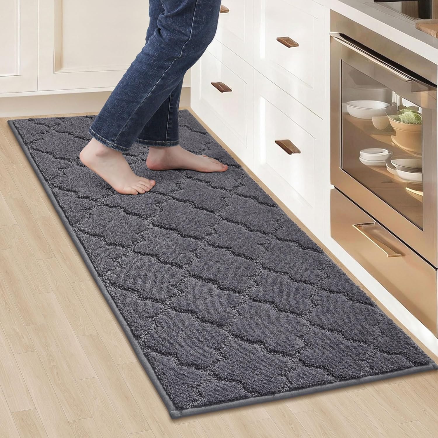 COSY HOMEER Kitchen Runner Rug 20x48 Non-Slip Absorbent Mat