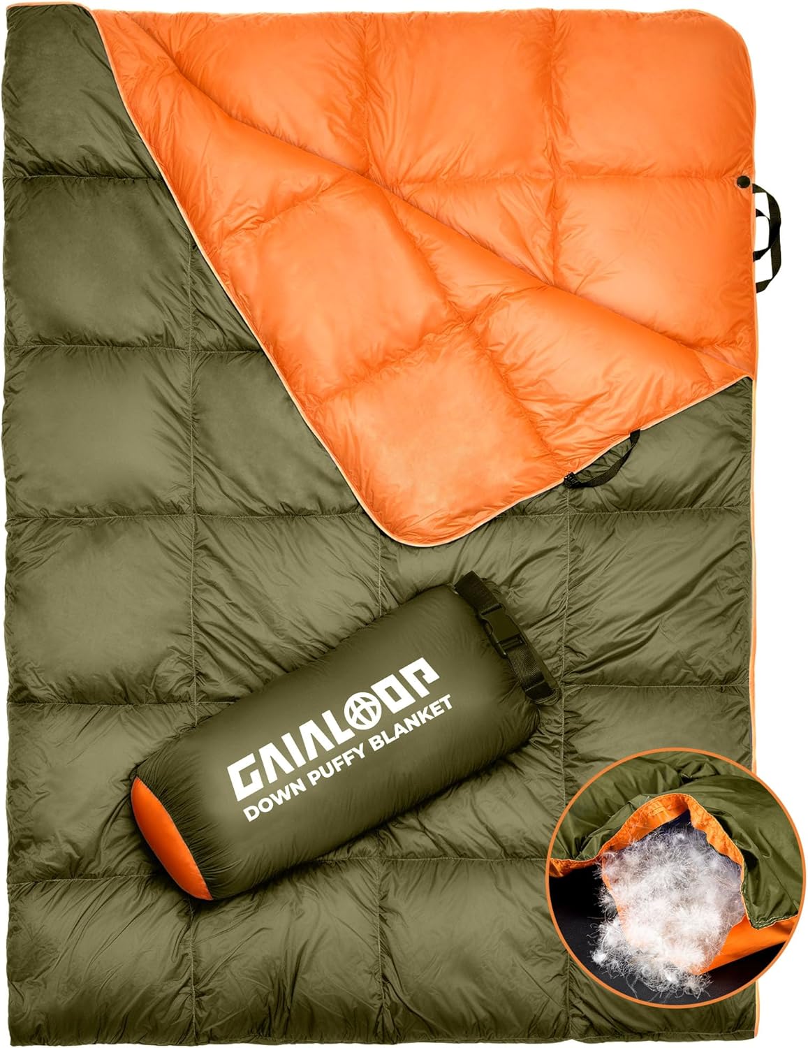Down Puffy Blanket for Car Camping Outdoor Travel Backpacking