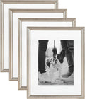 Adlynn Rectangle Picture Frame Set of 4 - Silver Gallery Wall Frames