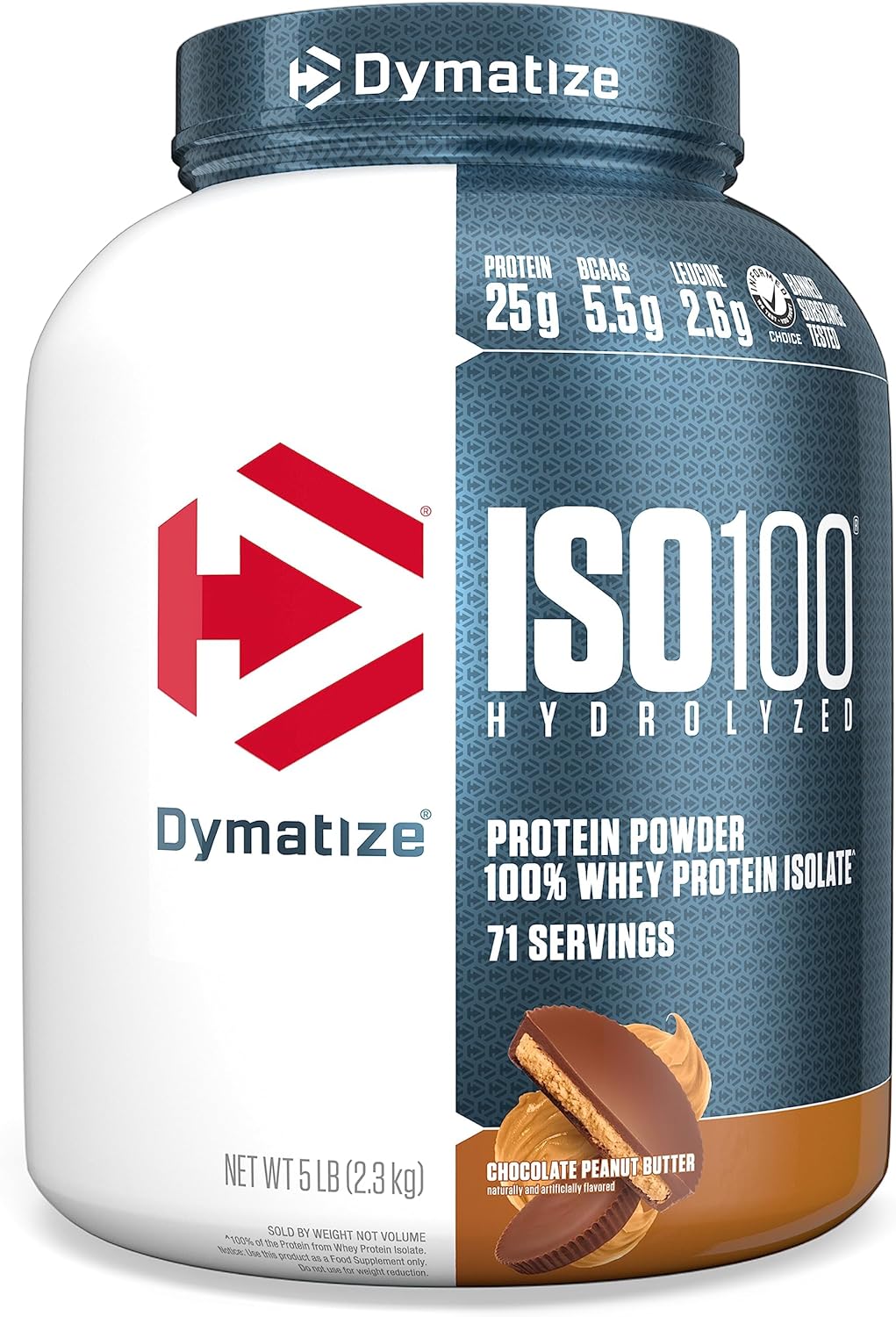 Dymatize ISO100 Whey Protein Powder Isolate for Muscle Growth