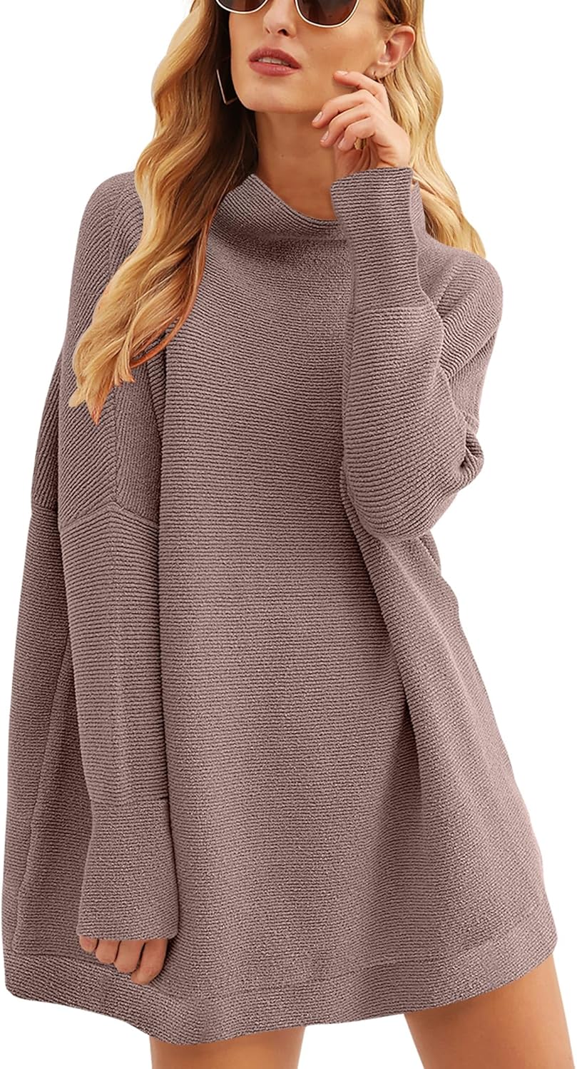 Oversized Casual Loose Turtleneck Sweater for Women 2025