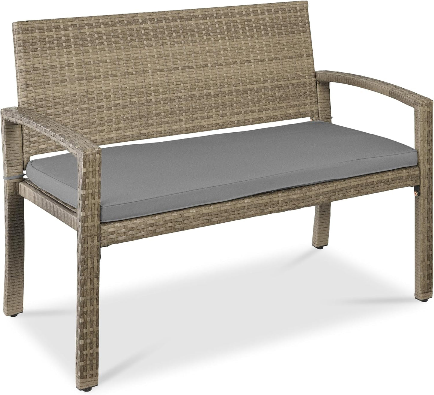Best Choice Products Outdoor Bench for 2-Person Seating Comfort