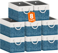 Fab totes Storage Bins 8-Pack for Organizing Toys and Books