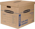 Bankers Box SmoothMove Classic Moving Boxes Large 5 Pack - Tape-Free
