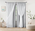 Pom-Pom Blackout Curtains with Sheer Overlay for Cozy Rooms
