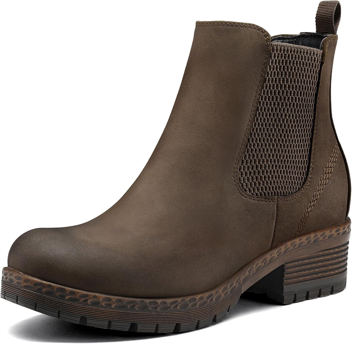 Stylish Chelsea Ankle Boots with Chunky Block Low Heel Design