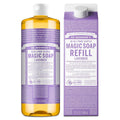 Pure-Castile Liquid Magic Soap Bottle & Refill Carton - Lavender