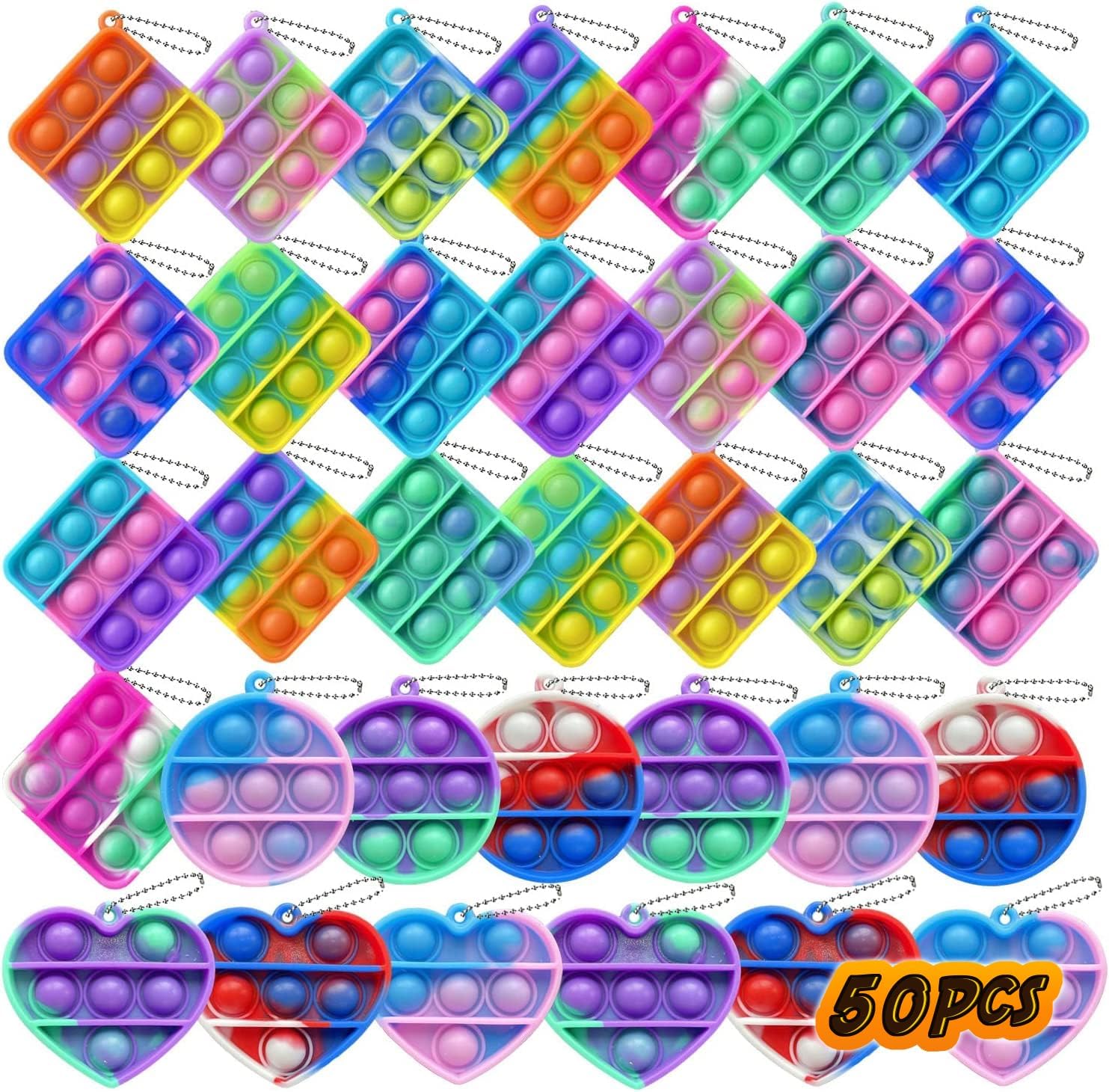 200 Pcs Mini Squeeze Pop Bubble Fidget Sensory Toys for All