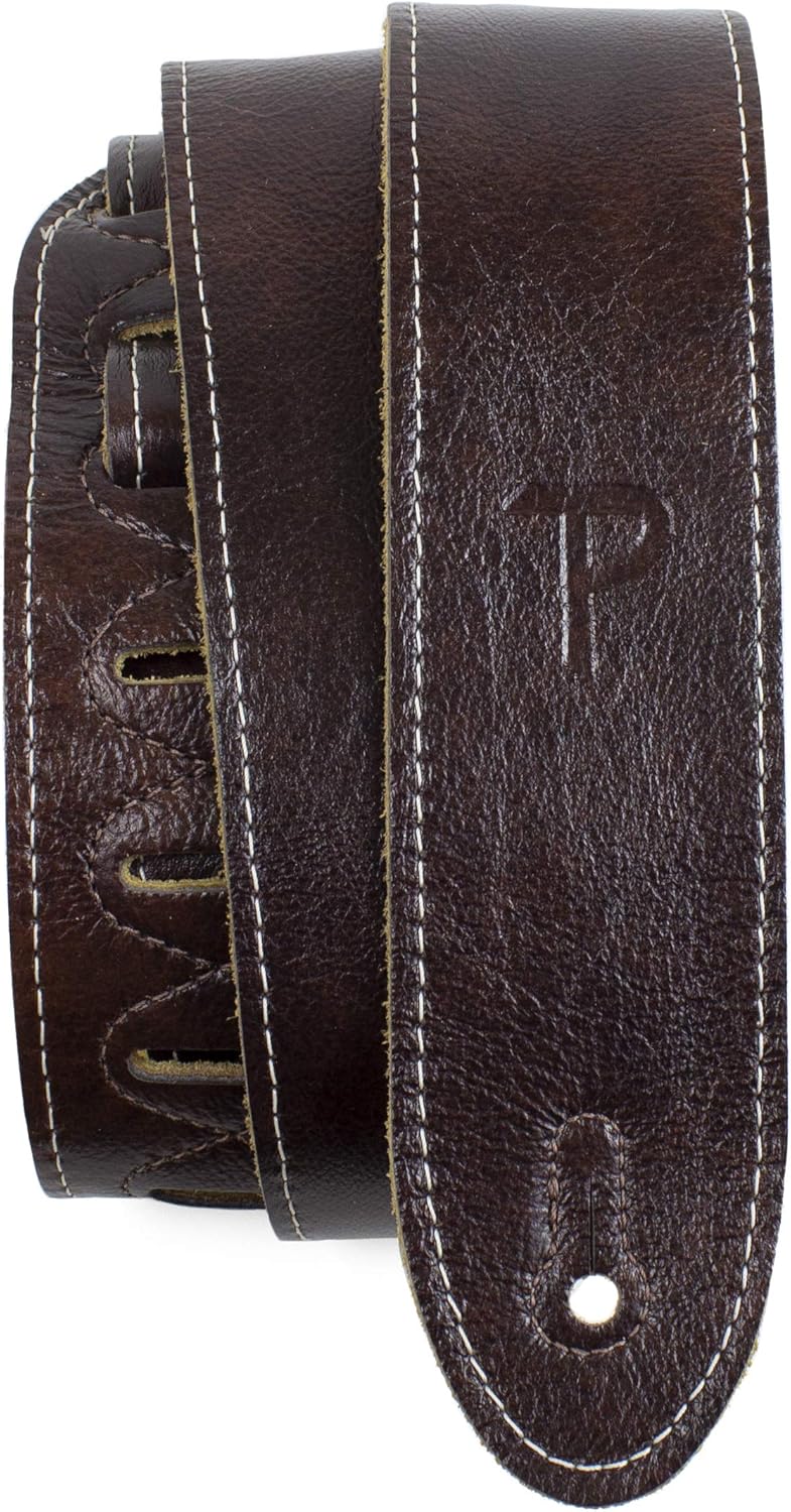 Perri's Leathers Italian Leather Guitar Strap for All Players