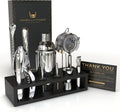 Highball & Chaser 13-Piece Cobbler Cocktail Shaker Set - Elegant Home