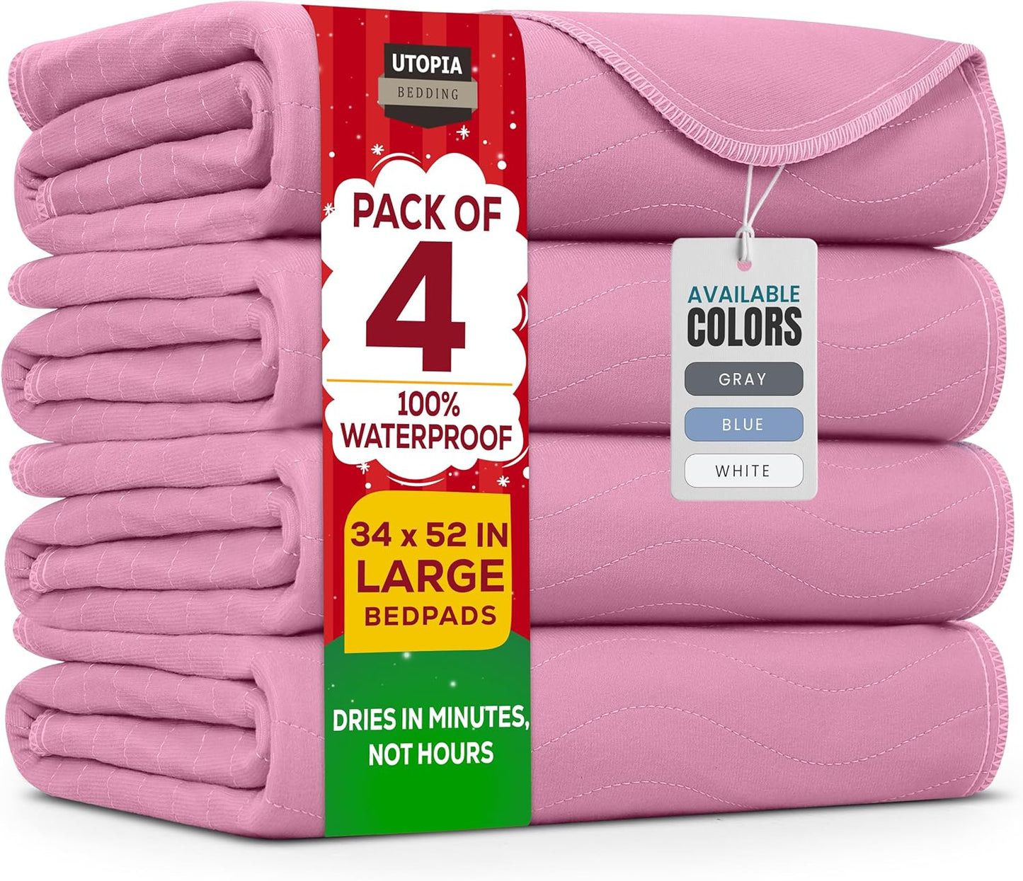 Utopia Bedding Washable Underpads for Maximum Absorbency
