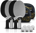 Senston Table Tennis Rackets Set for 4 Players - Comfortable Grip
