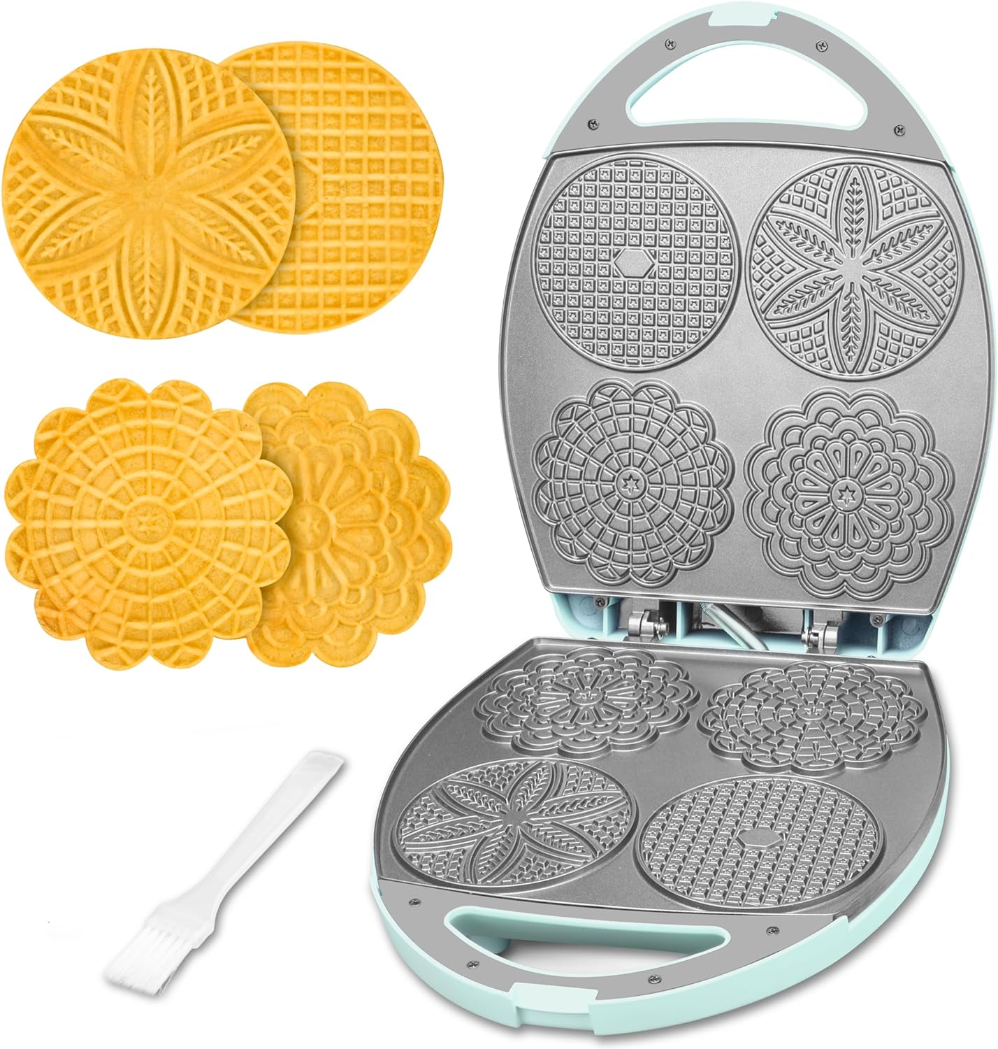 Baker's Friend Multi Pizzelle Maker for Delicious Waffle Cookies