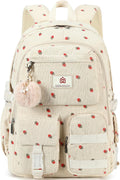 School Backpack for Teens Girls Women 15.6 Inch Laptop - Corduroy