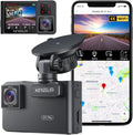 Kingslim D1 pro Dual Dash Cam 4K Front and Inside - Compact 4K Dual