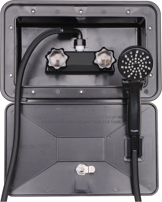 RV Outdoor Shower Box Kit for Convenient Camping Experience