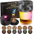 Electric Whiskey Smoker Kit with LED Lights - Rechargeable Cocktail
